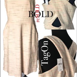 Loft Sleeveless Asymmetrical Cross Back Dress